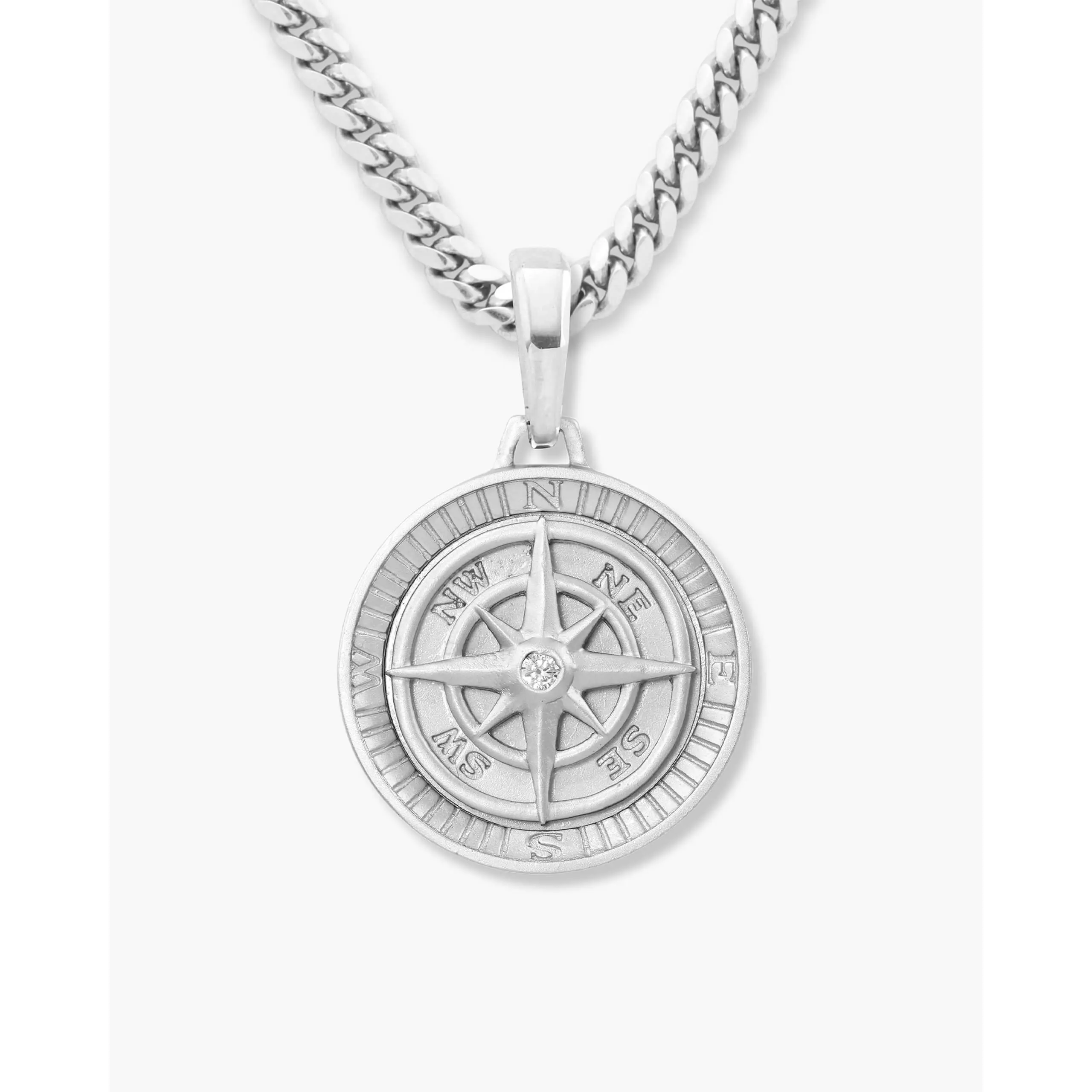 JAXXON Compass Pendant - Silver
