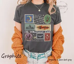 TOG shirt, Comfort Colors Throne of Glass T-Shirt, You do not yield, To whatever end shirt, The thirteen tshirt, Fireheart Terrasen Aelin, Fun Graphics, Easy to Wear, Just Throw It On