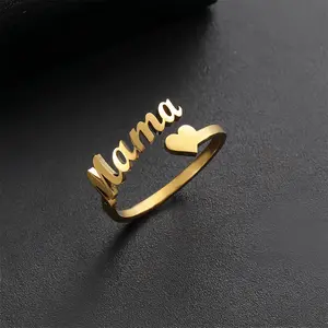 Custom Name Ring, Gold Silver Rose Gold Personalized Initial Ring, Dainty Engraved Stackable Ring for Women, Minimalist Y2K Jewelry, Promise Ring for Girlfriend, Best Friend Gift, Anniversary Gift for Her, Unique Jewelry Gift