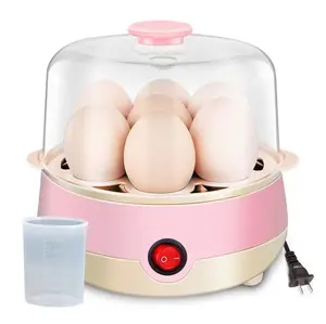 Rapid Egg Cooker 7 Egg Capacity Electric Egg Cooker for Hard Boiled Eggs Poached Scrambled Omelets with Auto Shut Off Feature Pink, Summerwins
