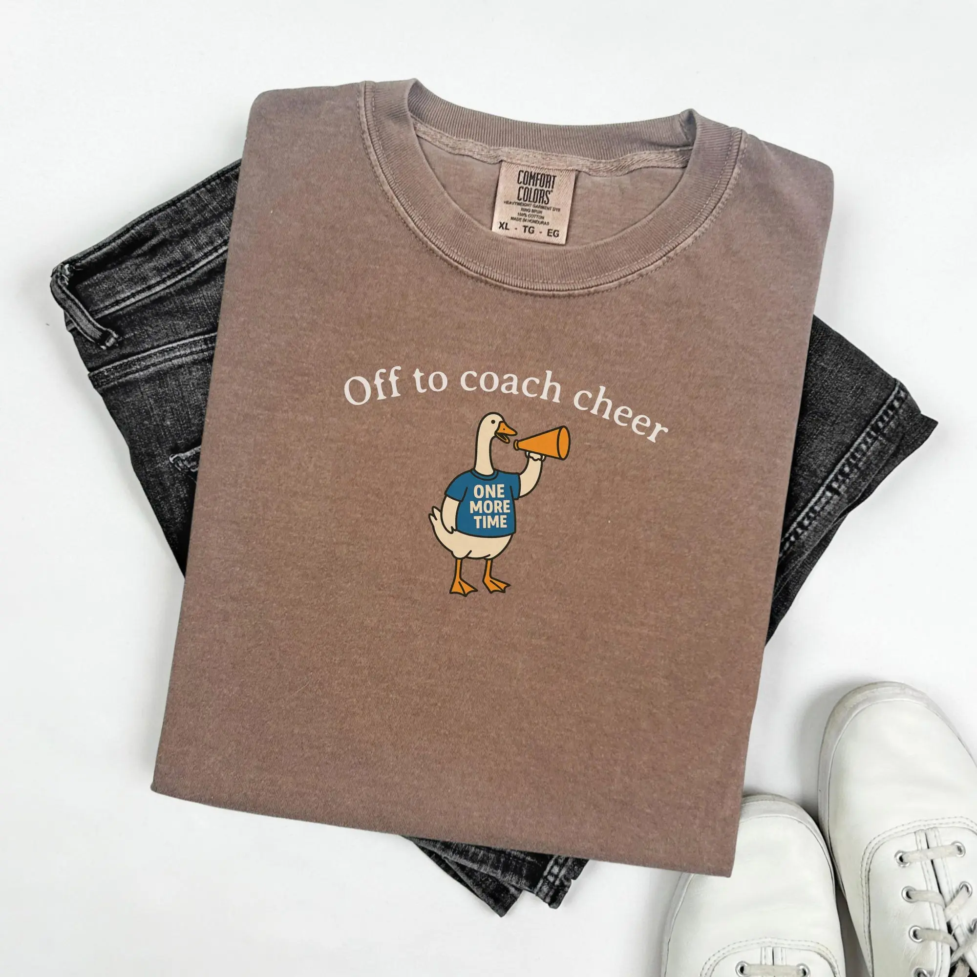 Funny Cheer Coach Goose Shirt, Comfort Colors Cheer Coach T-shirt, Cute Cheerleading Coach Tee, Gift for Cheer Coach, Coach Gift