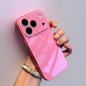 Suitable for iPhone 15 case: Suitable for iPhone 14 case and iPhone 13 case [Magsafe compatible] Semi-transparent matte case with [screen protector] military-grade shockproof protective case - light pink