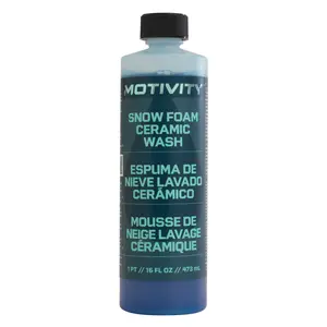 MOTIVITY Snow Foam Ceramic Car Wash Soap, Concentrated Formula, Use on Cars, Trucks, Motorcycles, Powersports, RVs, Fresh Linen Scent – 16 fl oz