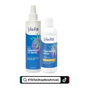 Life-Flo Mini Moments Lover Magnesium Lotion 2 oz & Spray 2 oz Travel-Friendly Duo for Skin Care & Relaxation