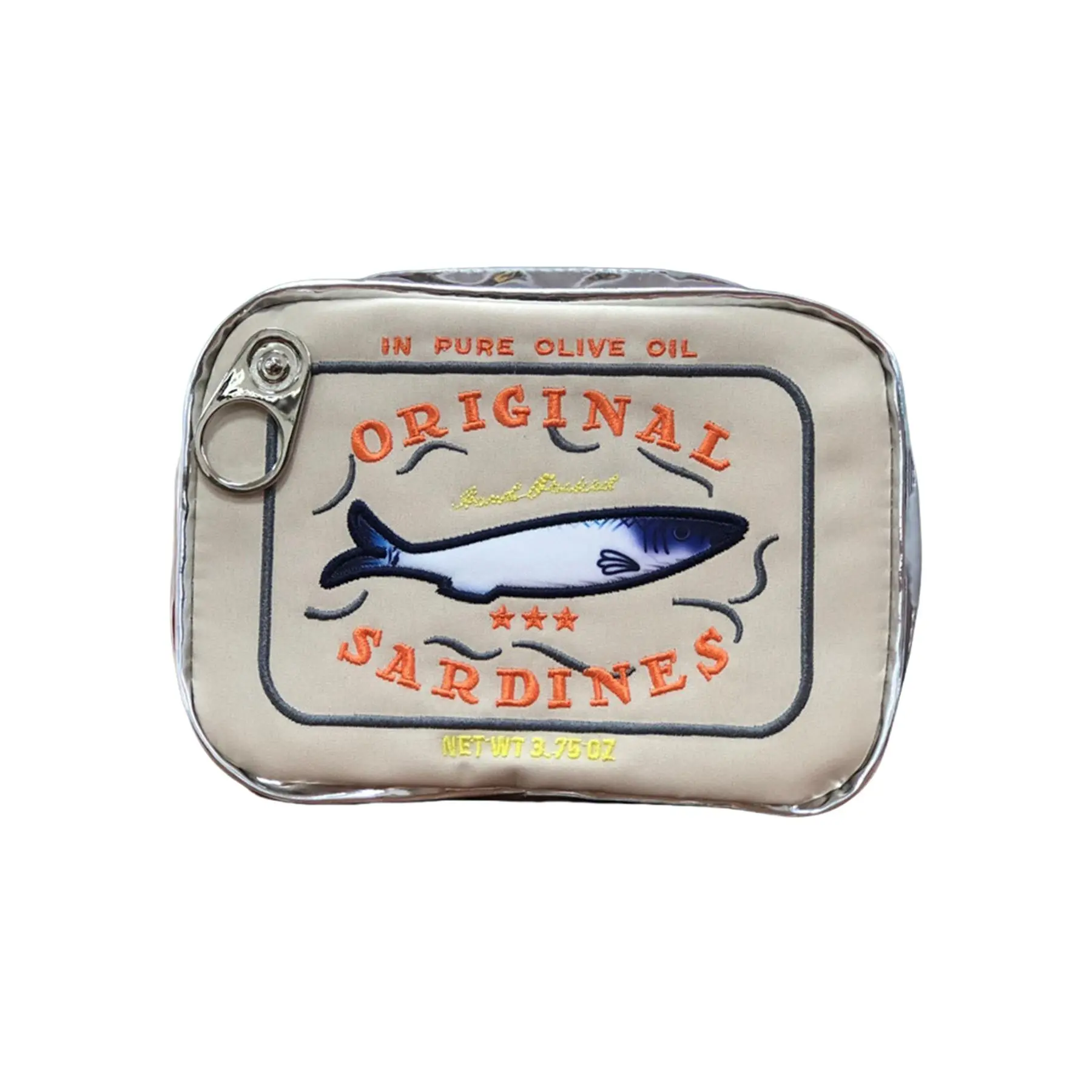 Sardine Pattern Storage Bag, 1/5 Counts Cute Makeup Bag, Creative and Convenient Cosmetic Bag for Men and Women, Cosmetic Pouch, Beauty Storage Pouch, Cosmetics Bag
