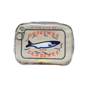 Sardine Pattern Storage Bag, 1/5 Counts Cute Makeup Bag, Creative and Convenient Cosmetic Bag for Men and Women, Cosmetic Pouch