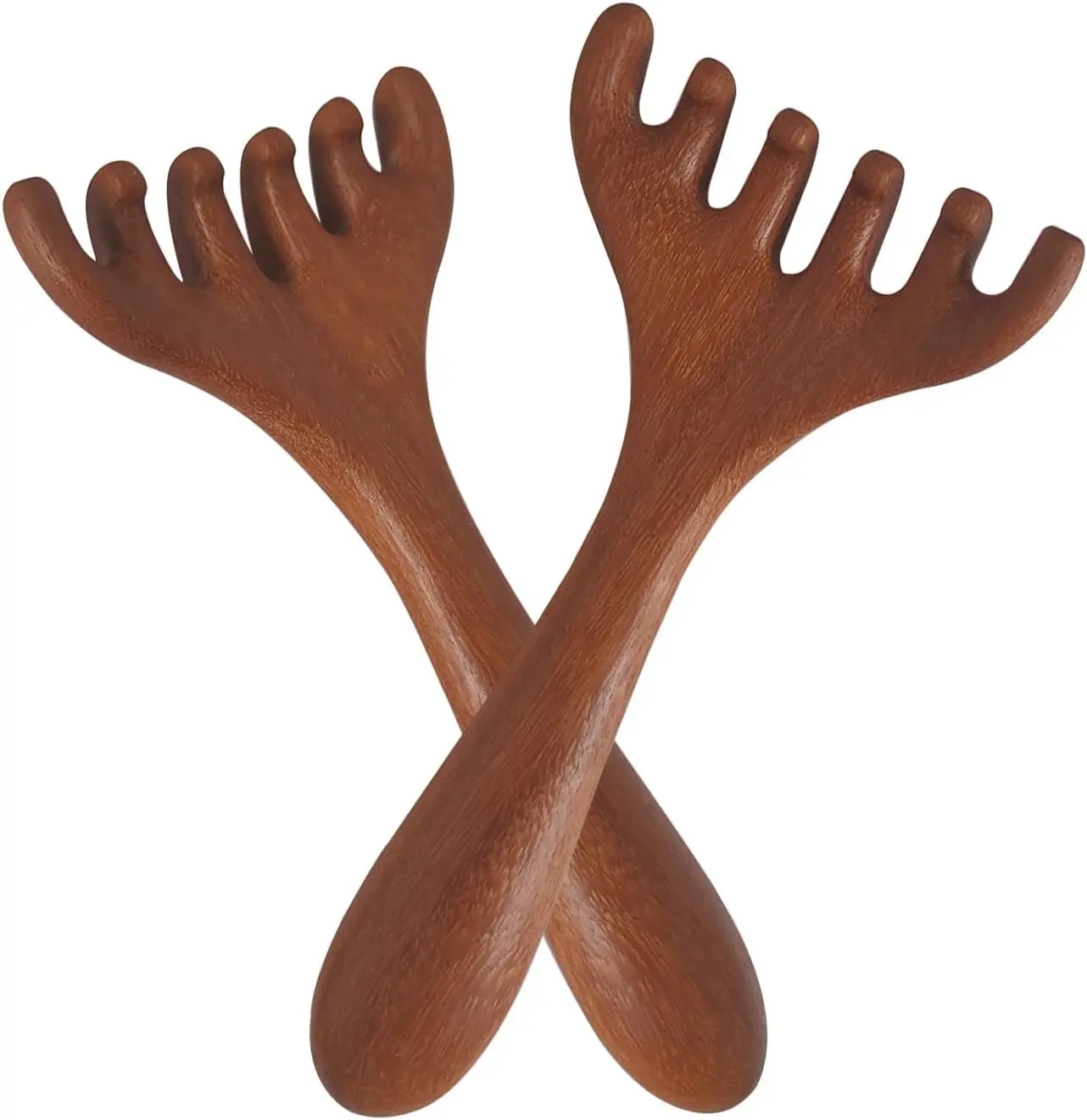 Wood Scalp Massager 2PCS, Head Massager Comb for Stress Relief & Relaxation, Handheld Wooden Scalp Massage Tool for Hair Growth, Anxiety Relief & Father's Day Mother's Day Gifts
