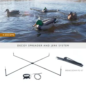 Single Decoy Spreader and Jerk System - Make 4 decoys move like real ducks and look like they are swimming naturally and realistically. Bring in more Birds. Guaranteed!