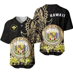 Hawaiian Polynesian Baseball Jersey Gold Seal of Hawaii - Going Out, Doing Sports, Hot Trends Of 2026