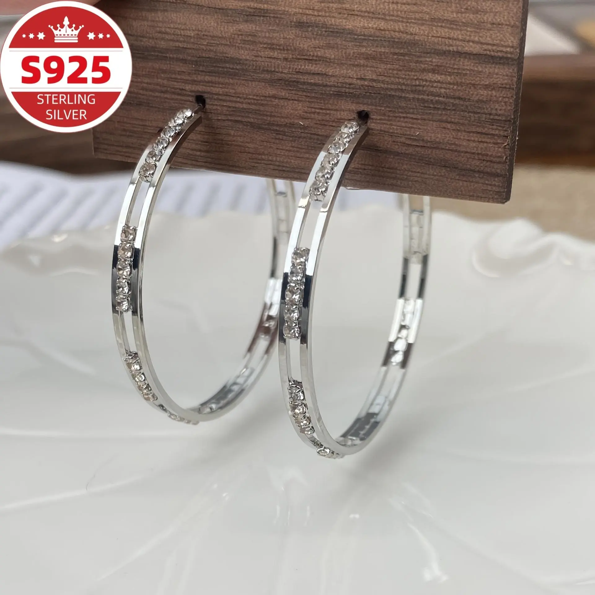 S925 Sterling Silver Bow Knot Stud Earrings for Women, Elegant Statement Design with Zircon Accents, Cute Valentine Gifts, Elegant Cute, Synthetic Zircon
