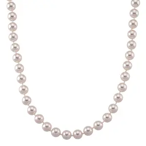 White Shell Pearl Necklace in Stainless Steel 20 Inches Christmas Gifts