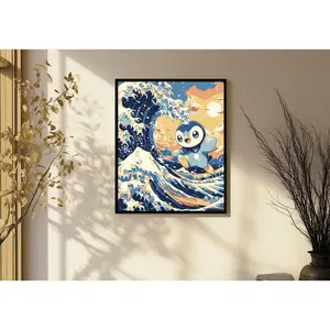 Piplup, Anime Poster, High Quality, Printable Wall Art, Bedroom Wall Art Home Decor( Unframed - Print Only )