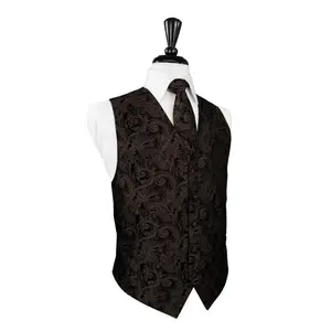Chocolate Tapestry Tuxedo Vest