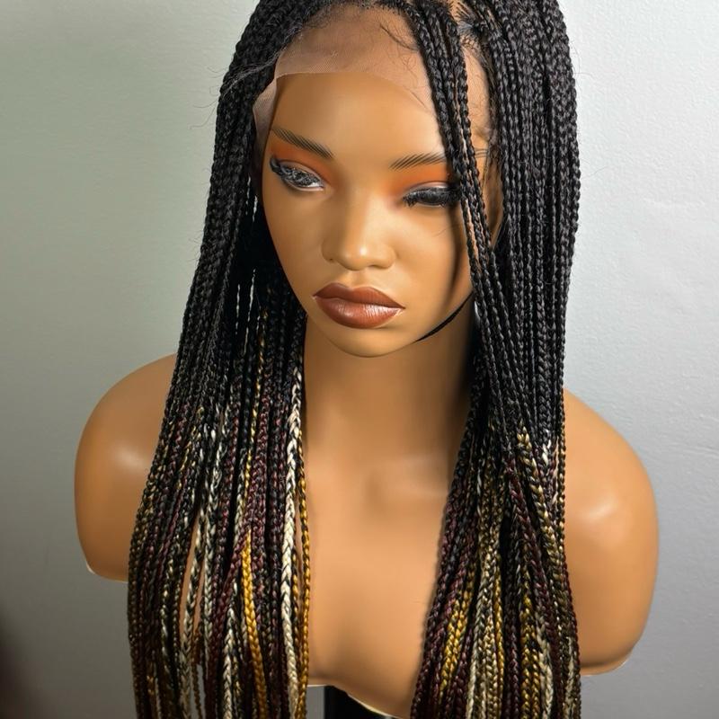 Jessbeline Braided Wig full lace  for Women multicolor