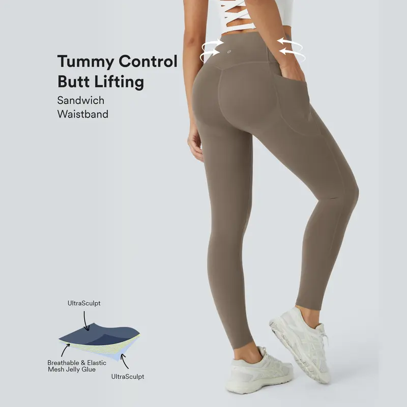 Halara UltraSculpt High Waisted Butt Lifting Tummy Control Pocket Shaping Workout Leggings   #TikTokShopHolidayHaul