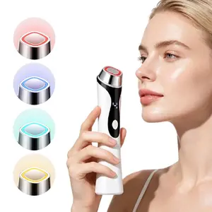 Facial Massage Device with Heat and Vibration, 4 Modes Skin Care Blue Light Beauty Instrument, Facial Eye Massager for Skincare, Facial Beauty Machine