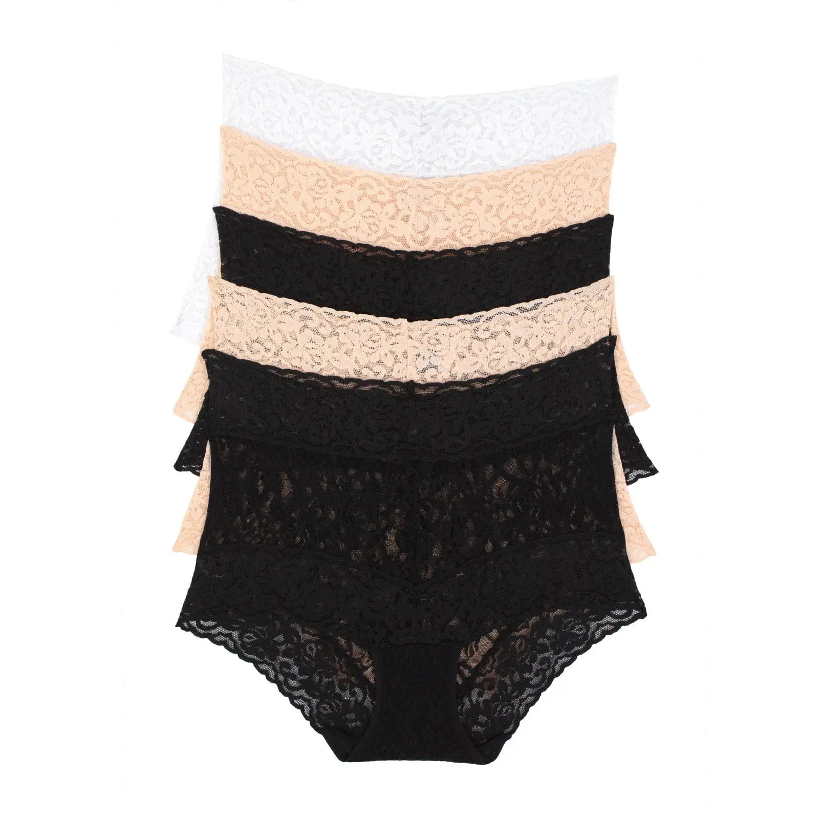 Signature Stretchy Lace Hi-Waisted Boyleg 5-Pack
