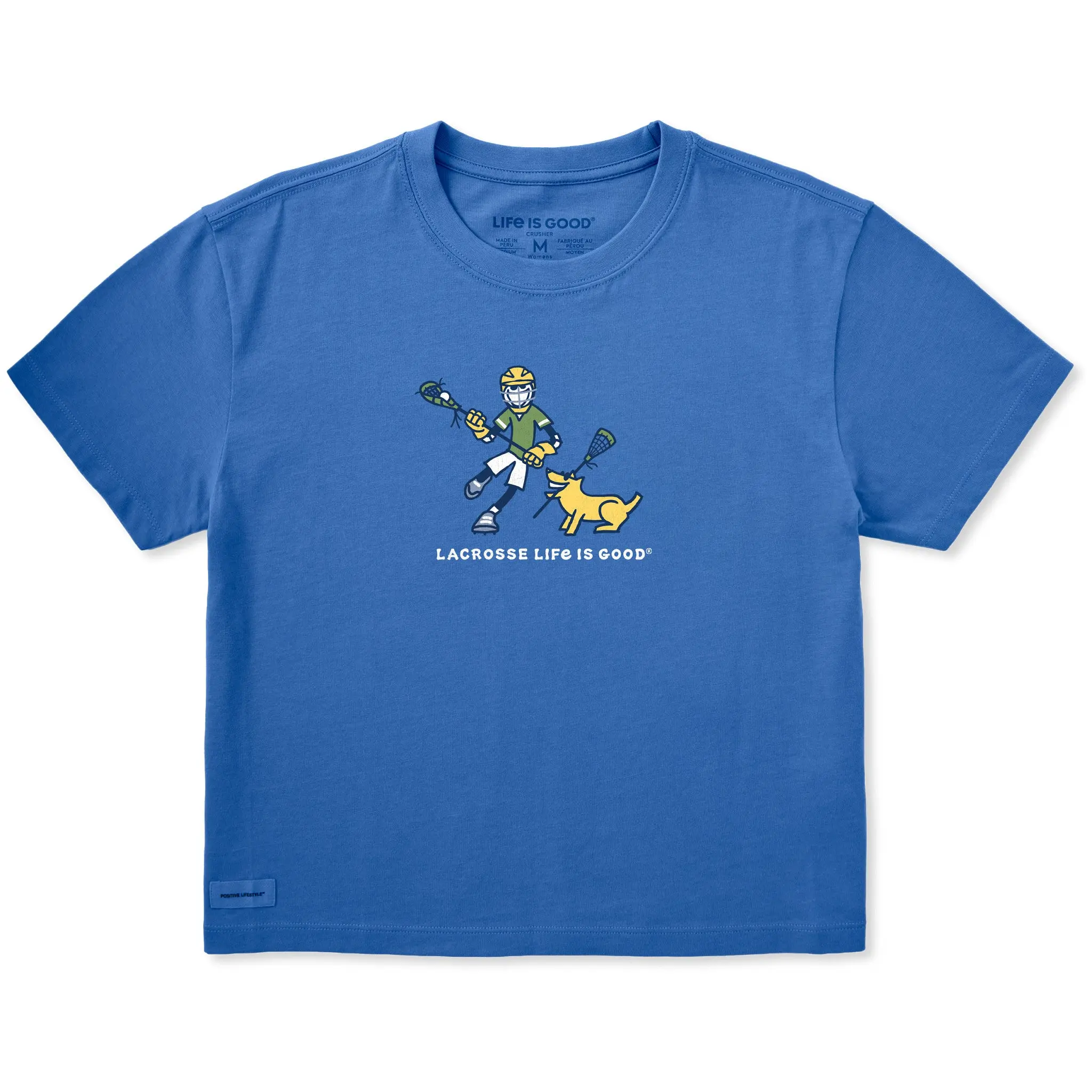 Women's Lacrosse Life is Good Short Sleeve Crusher Boxy Tee