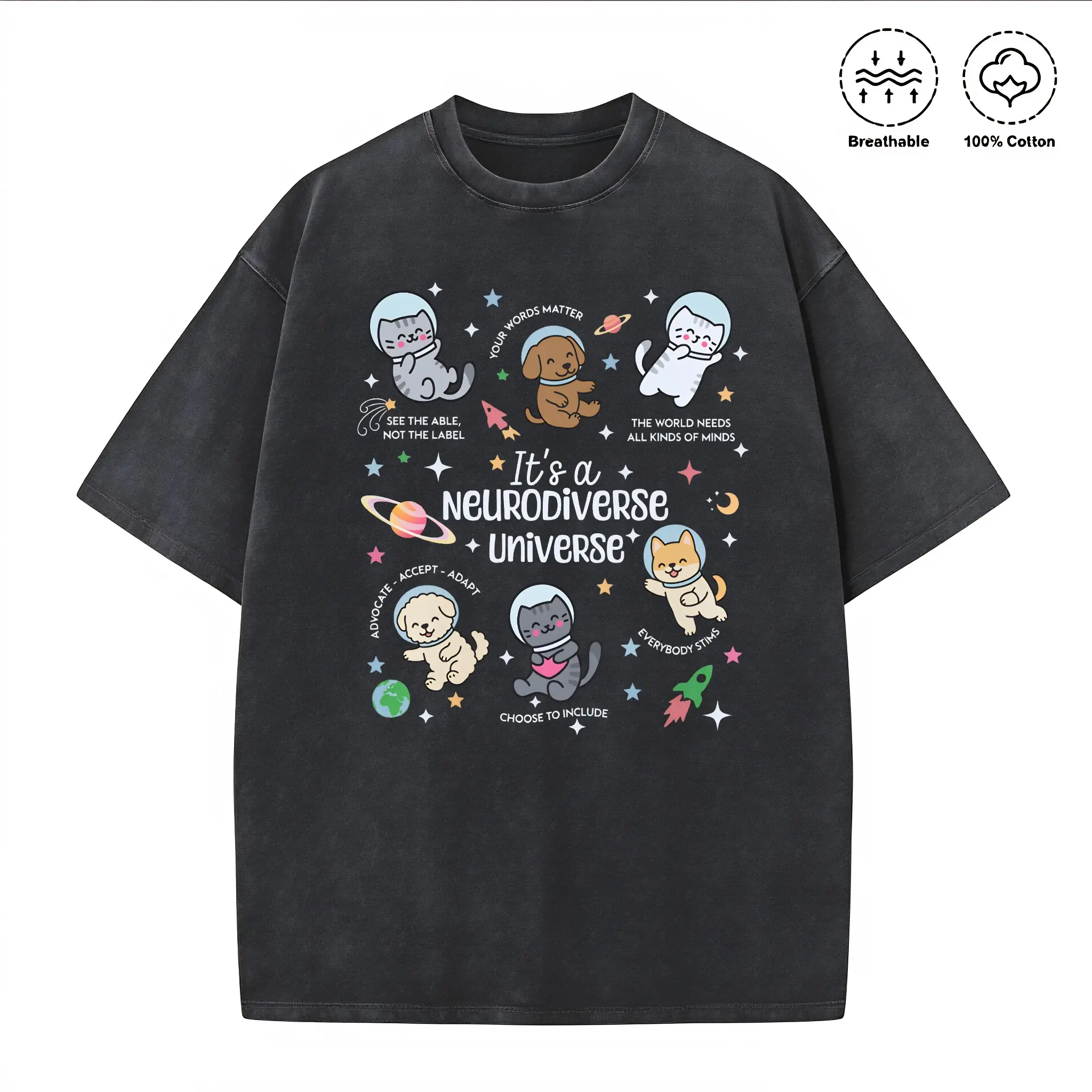 Autism Awareness Shirt, Neurodiverse Universe Shirt, Sped Teacher Shirt, Space Neurodiversity Shirt, Special Education Shirt