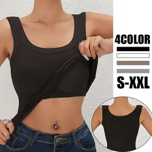 EssElegance Ribbed Workout Tank Tops for Women with Built in Bra Tight Racerback Scoop Sports Tank Neck Athletic Top for Summer And All Seasons Womenswear Bras Fitness Clothes Fitness Apparel