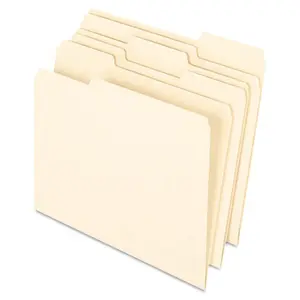 Pendaflex  1 By 3 Cut Earthwise 100 Percentage Recycled Paper File Folder - Letter- Manila