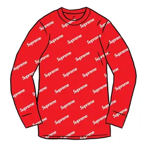 Supreme Hanes Thermal Crew (1 Pack) Red Logos (men) by StockX