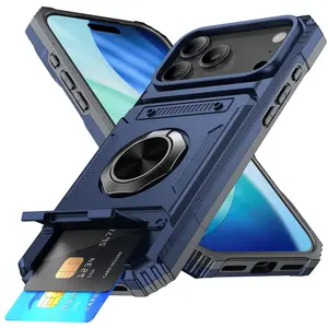 Phone Case - Heavy-Duty Dual-Layer Shockproof Case with a 360° Rotating Magnetic Kickstand, Designed for Iphone 17 Pro And 17 Pro Max 16 15 14 13 12 11