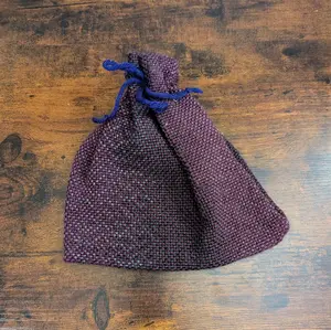 Dark Purple Ombre Acrylic Drawstring Bag