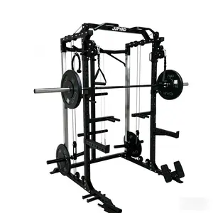 Cofiyard Power Cage with Dual Pulley System, Multi-Function Squat Rack, Cable Crossover, Home Gym Workout Machine, 2500 lbs Capacity, 16 Cable Heights, Integrated Storage Hooks, Professional Accessories Included