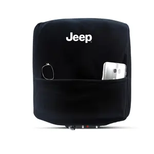Premium Console Armrest Cover for Jeep Wrangler (2007-2010) – Soft, Machine Washable Console Lid Protector – Easy to Install, Plush & Durable – Black