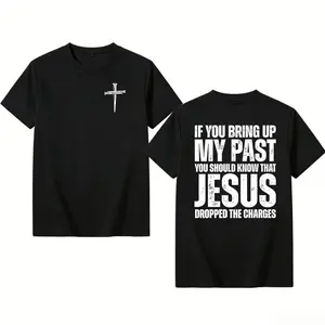 Christian Shirts for Women Men If You Bring Up My Past Jesus Dropped The Charges Shirt Faith Religious Gift