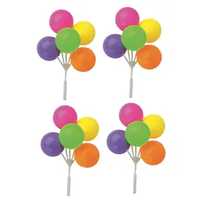 Neon Balloon Clusters, Neon Multi,12 count