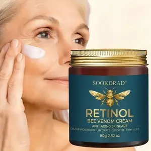 Retinol Bee Venom Cream, Smooth and Soft, Face Applicable, Women, 80g, All Skin Types, Night Care, Single Item, 24 Months Shelf Life