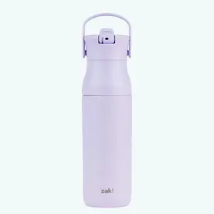 Zak Designs Harmony Insulated Stainless Steel Water Bottle with Flip-Up Spout - 32 Ounce Reusable Drinkware, Travel Bottle