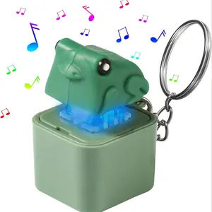 1count Frog Keychain with Sound, Frog Croaking Fidget Toy, Anxiety Relief, Fun Stocking Stuffer, Unisex Gift for Teens & Adults