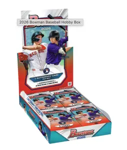 2026 Bowman Baseball Individual hobby packs - Look for rare inserts, numbered cards and autos in every pack!- 8 cards per pack!