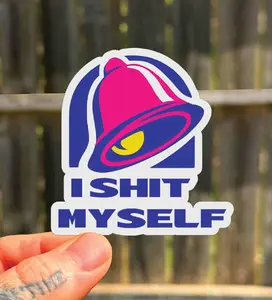Funny Adult Waterproof Stickers, Gift For Her, Taco Sticker, Funny Sticker, Best Friends Sticker, Fast Food Sticker, Waterproof Decal