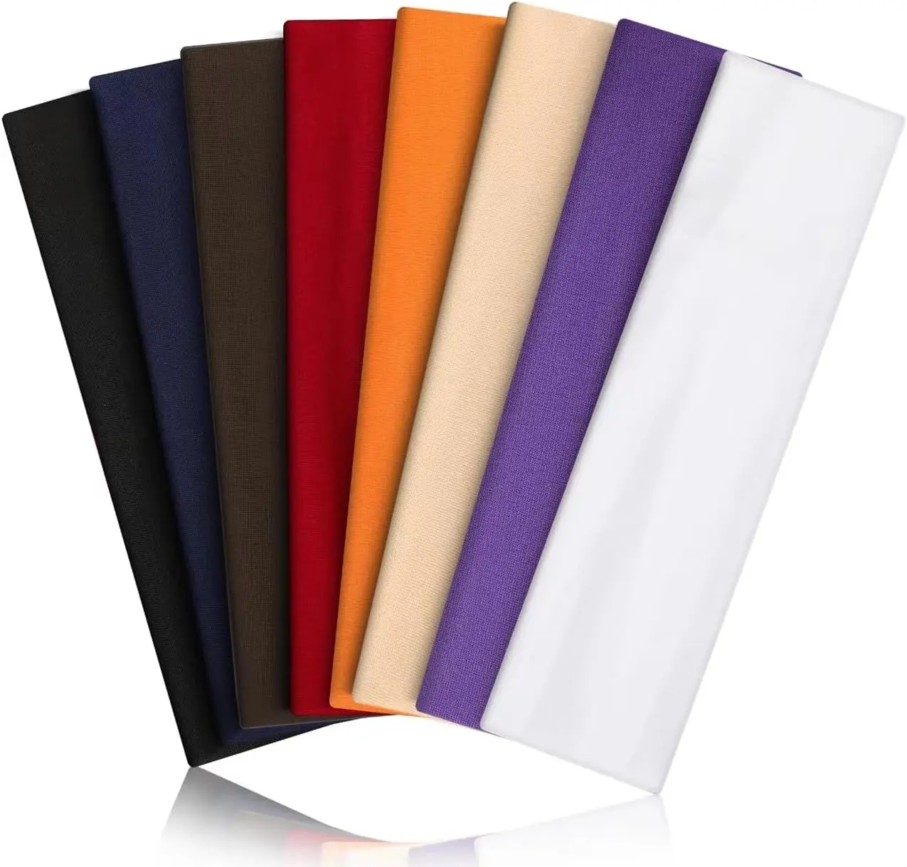 8PCS Summer Exclusive Non-Slip Sports Elastic Soft Headbands Absorb Sweat for Women & Men Workout Travel Fitness Gear Lightweight