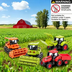 Kids Farming Toy Tractor Set, Multiple Models for Ages 1-12, Perfect Christmas Gift for Boys & Girls, Enhances Parent-Child Activities