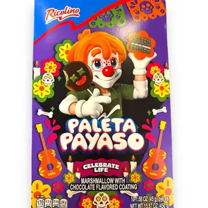 Paleta Payaso Halloween Limited Edition Chocolate Covered Marshmallow Lollipop