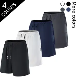 4-Pack Quick Dry Athletic Shorts for Men Gym Running & Casual Wear in Multiple Colors - Man, Menswear