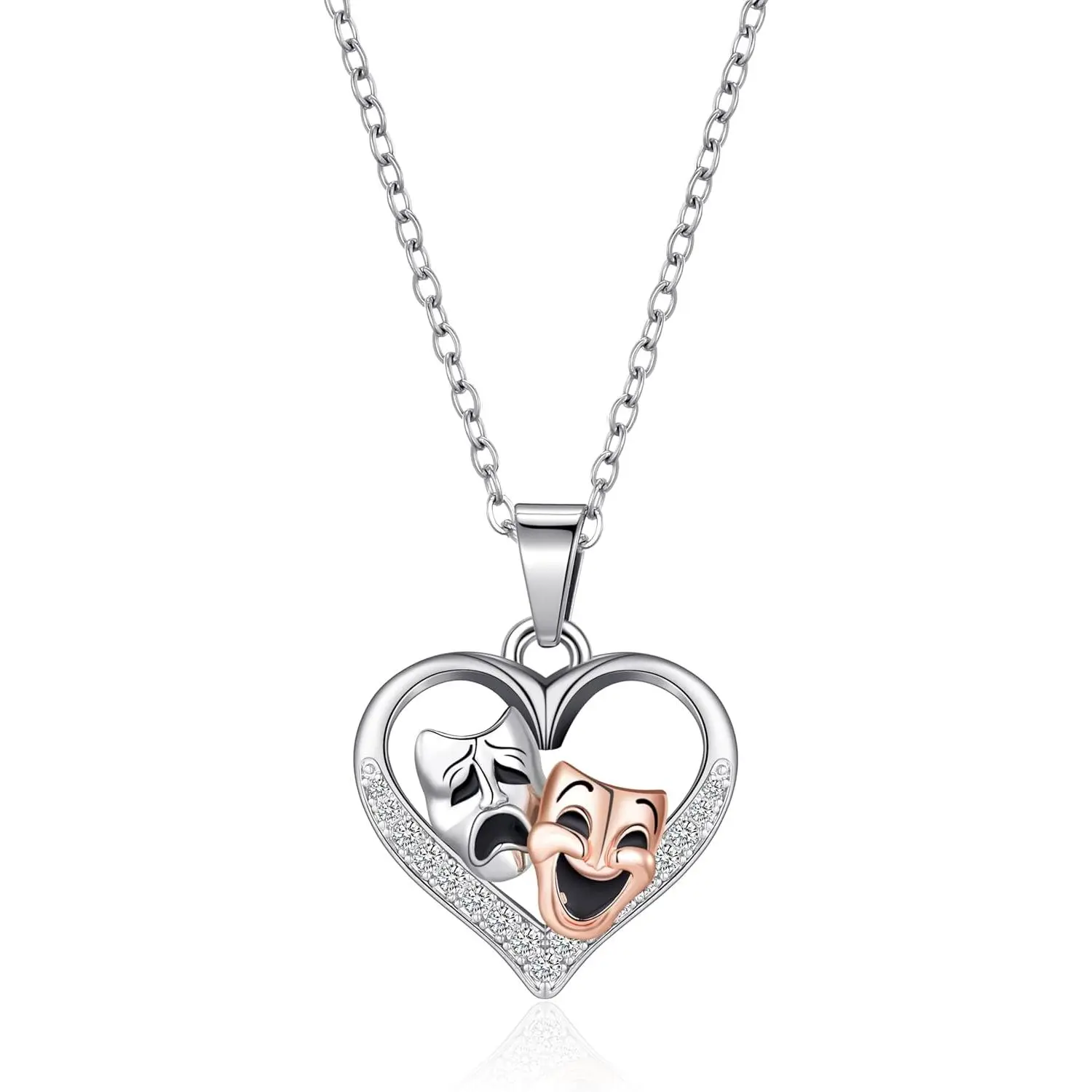 Gothic Necklace for Women Skull/rib cage heart/Sun Moon/Raven/Black Rose/Skeleton Hand Necklace Goth Jewelry Halloween Christmas Gifts for Women Men