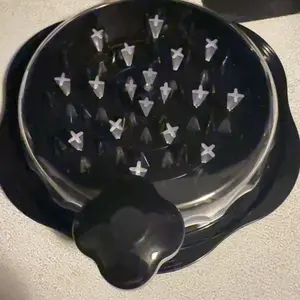 Chicken Shredder Tool Twist, Visible Chicken Breast Grinder Machine for Ground Food, Meat & Vegetables (Elegant Black) Slicer Kitchen