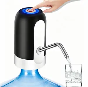Water Dispenser for 5 Gallon Bottle, Rechargeable Water Pump, Easy One Switch Operation, Drinking Water Jug Pump for Home, Kitchen, Living Room, Office, Camping