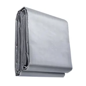 VEVOR Tarp Waterproof 20x30 ft, Plastic Poly Tarp Cover 10 Mil, Multi Purpose Tear UV and Temperature Resistant Outdoor Tarpaulin with High Durability Reinforced Grommets (Silver/Brown)