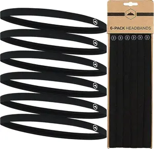 Thin Elastic Headbands, Sports Headbands for Women & Men, Workout, Running and Soccer Headband, Men’s