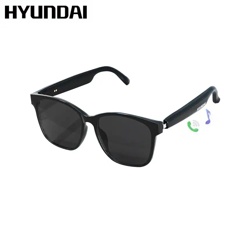 HYUNDAI C8 Wearable Smart Glasses, Bluetooth-Compatible Earbud Headphone for Music & Calls, Durable Electronic Audio Glasses, Creative Sports Headset