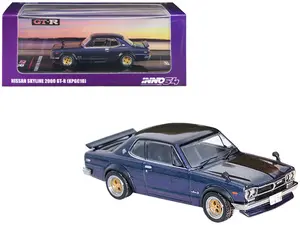 Nissan Skyline 2000 GT-R (KPGC10) Magic Purple II Metallic 1/64 Diecast Model Car