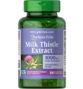 Puritan's Milk Thistle 4:1 Extract 1000mg 180 Softgels (Silymarin) Liver Health