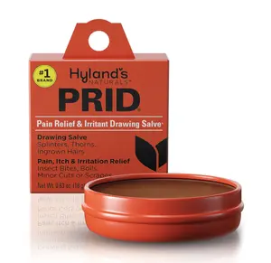 Hyland's PRID Drawing Salve, Topical Skin Irritation Relief, For Splinters, Thorns, Ingrown Hairs, Itch Relief for Bug Bites, Boils, Minor Cuts and Scrapes, 18 Grams
